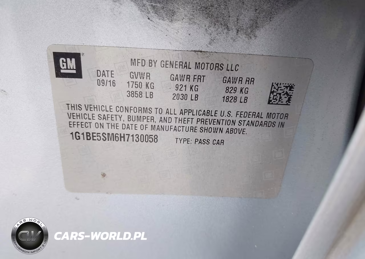 2017 Chevrolet Cruze Lt Auto VIN:1G1BE5SM6H7130058 - 9