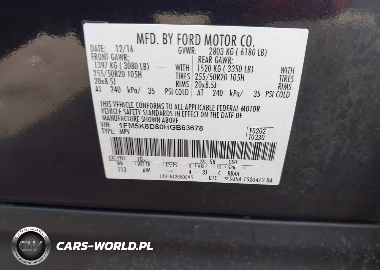 2017 Ford Explorer Xlt VIN:1FM5K8D80HGB63678 - 9
