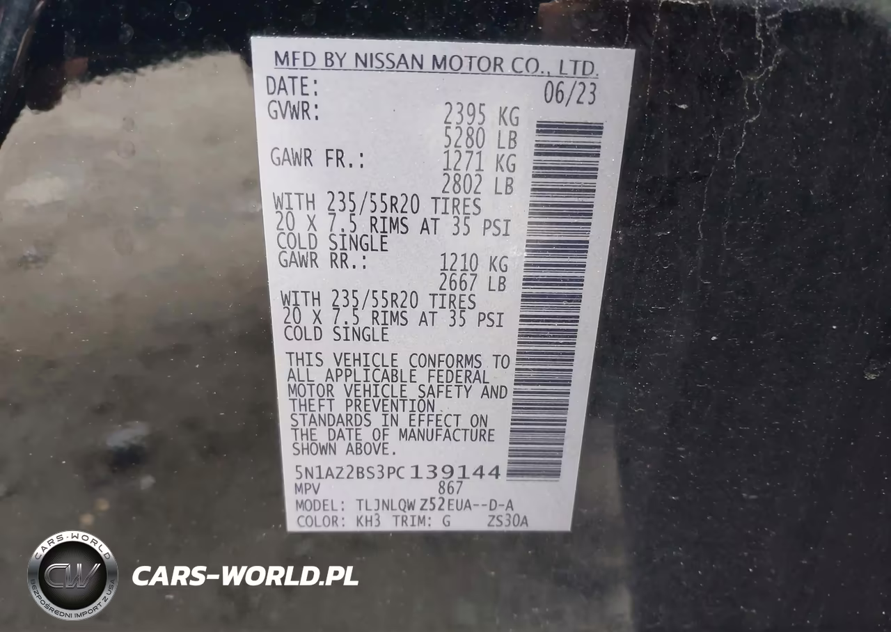 2023 Nissan Murano Sv Intelligent Awd VIN:5N1AZ2BS3PC139144 - 9