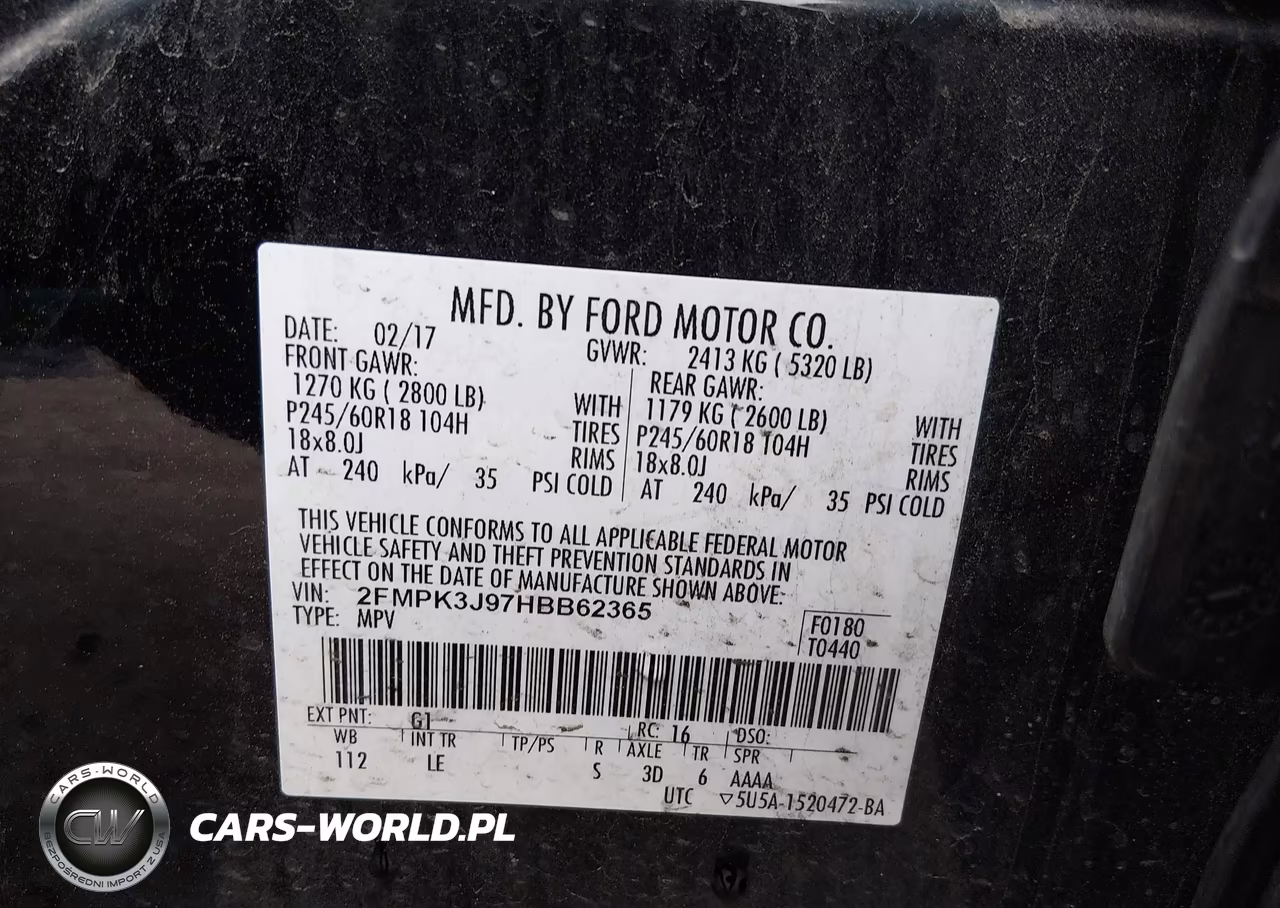 2017 Ford Edge Sel VIN:2FMPK3J97HBB62365 - 9