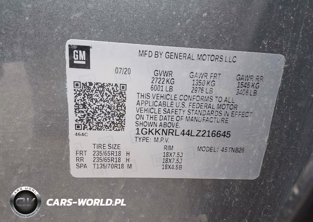 2020 GMC Acadia Fwd Sle VIN:1GKKNRL44LZ216645 - 9