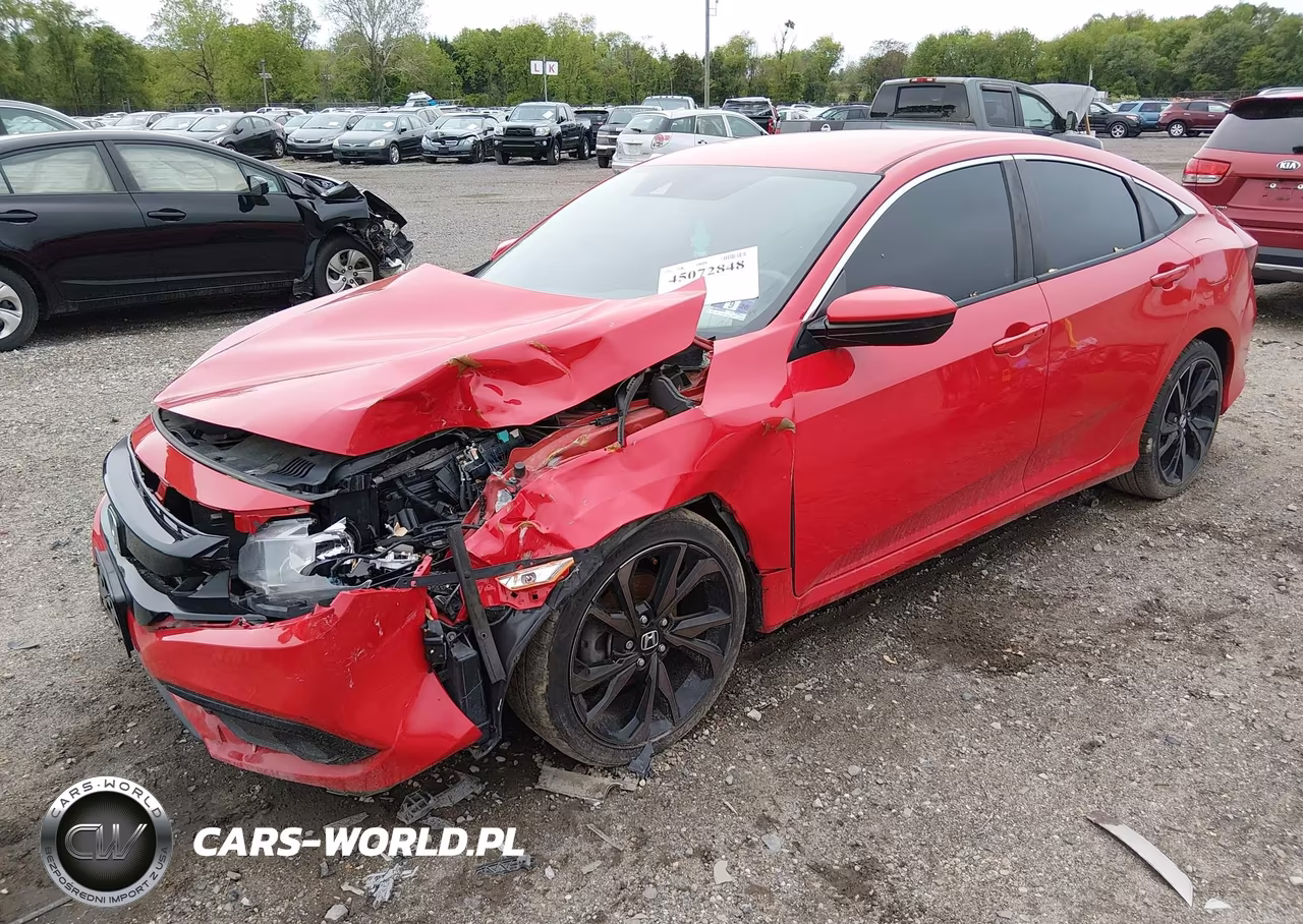 2019 Honda Civic Sport VIN:2HGFC2F81KH572222 - 2