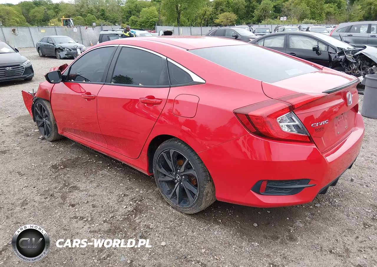 2019 Honda Civic Sport VIN:2HGFC2F81KH572222 - 3