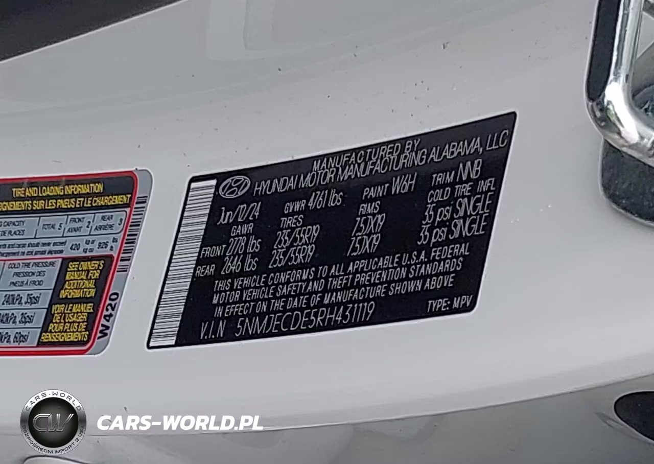 2024 Hyundai Tucson Limited VIN:5NMJECDE5RH431119 - 9