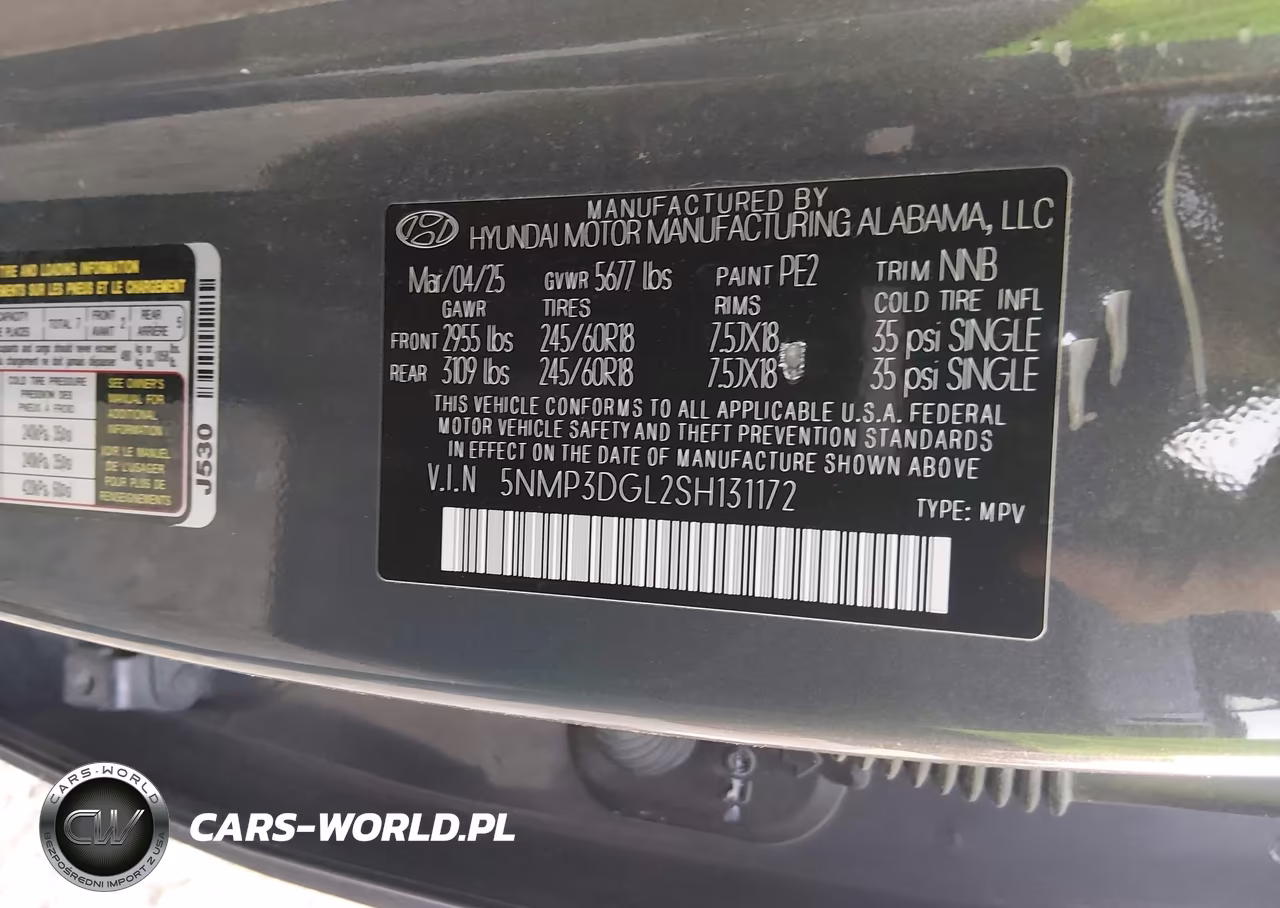 2025 Hyundai Santa Fe Xrt VIN:5NMP3DGL2SH131172 - 9