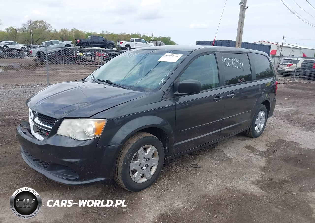 2012 Dodge Grand Caravan Se-Avp VIN:2C4RDGBGXCR333668 - 2