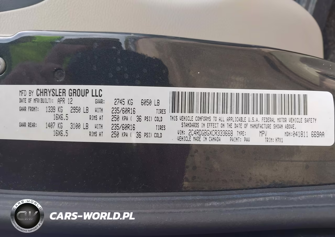 2012 Dodge Grand Caravan Se-Avp VIN:2C4RDGBGXCR333668 - 9