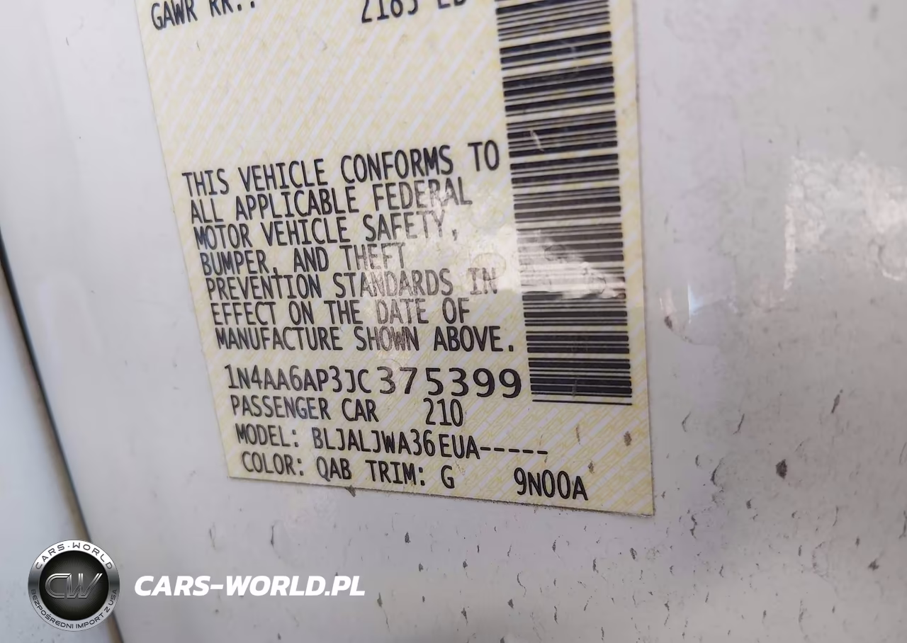 2018 Nissan Maxima 3.5 Sv VIN:1N4AA6AP3JC375399 - 9