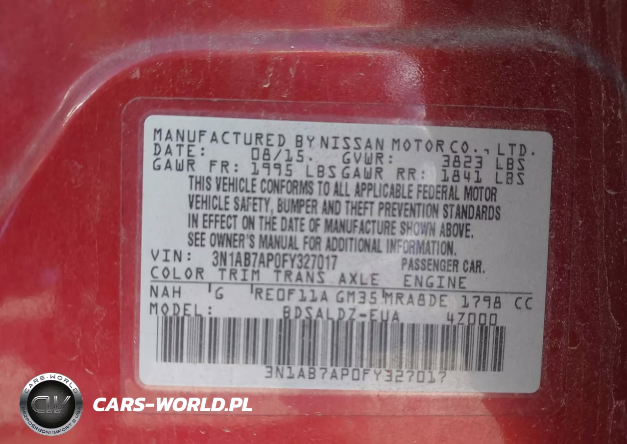 2015 Nissan Sentra Sv VIN:3N1AB7AP0FY327017 - 9
