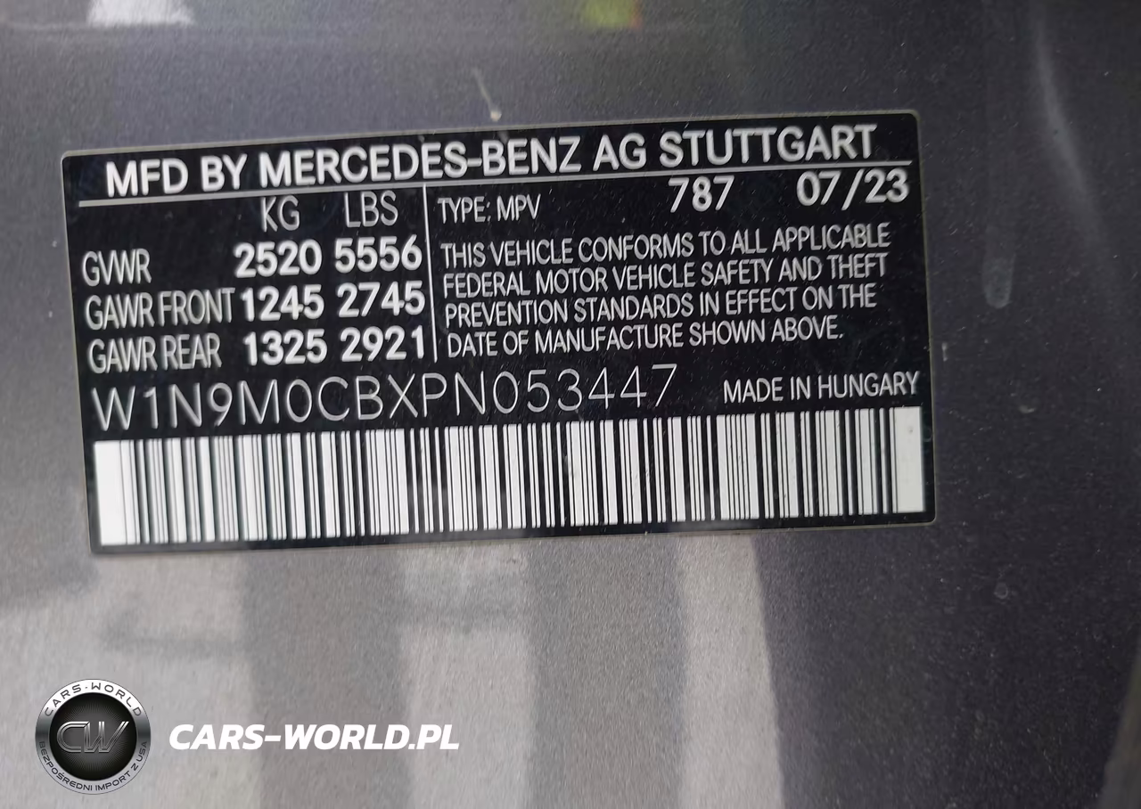 2023 Mercedes-Benz Eqb 250 Suv VIN:W1N9M0CBXPN053447 - 9