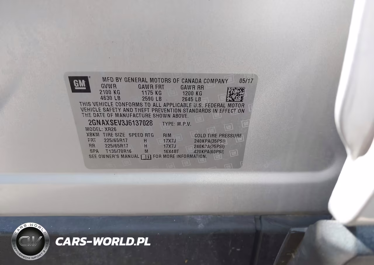 2018 Chevrolet Equinox Lt VIN:2GNAXSEV3J6137028 - 9
