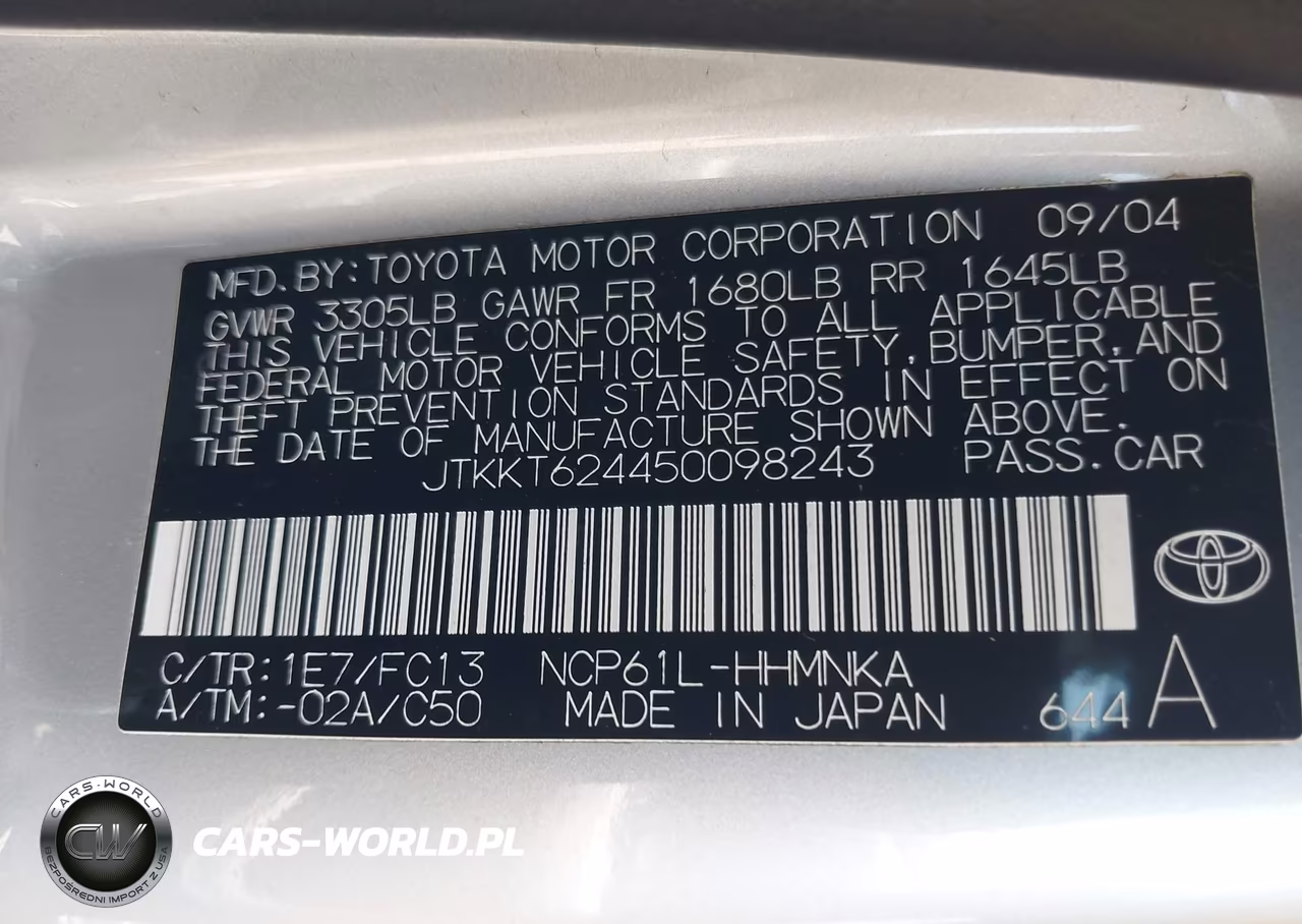 2005 Scion Xa VIN:JTKKT624450098243 - 9