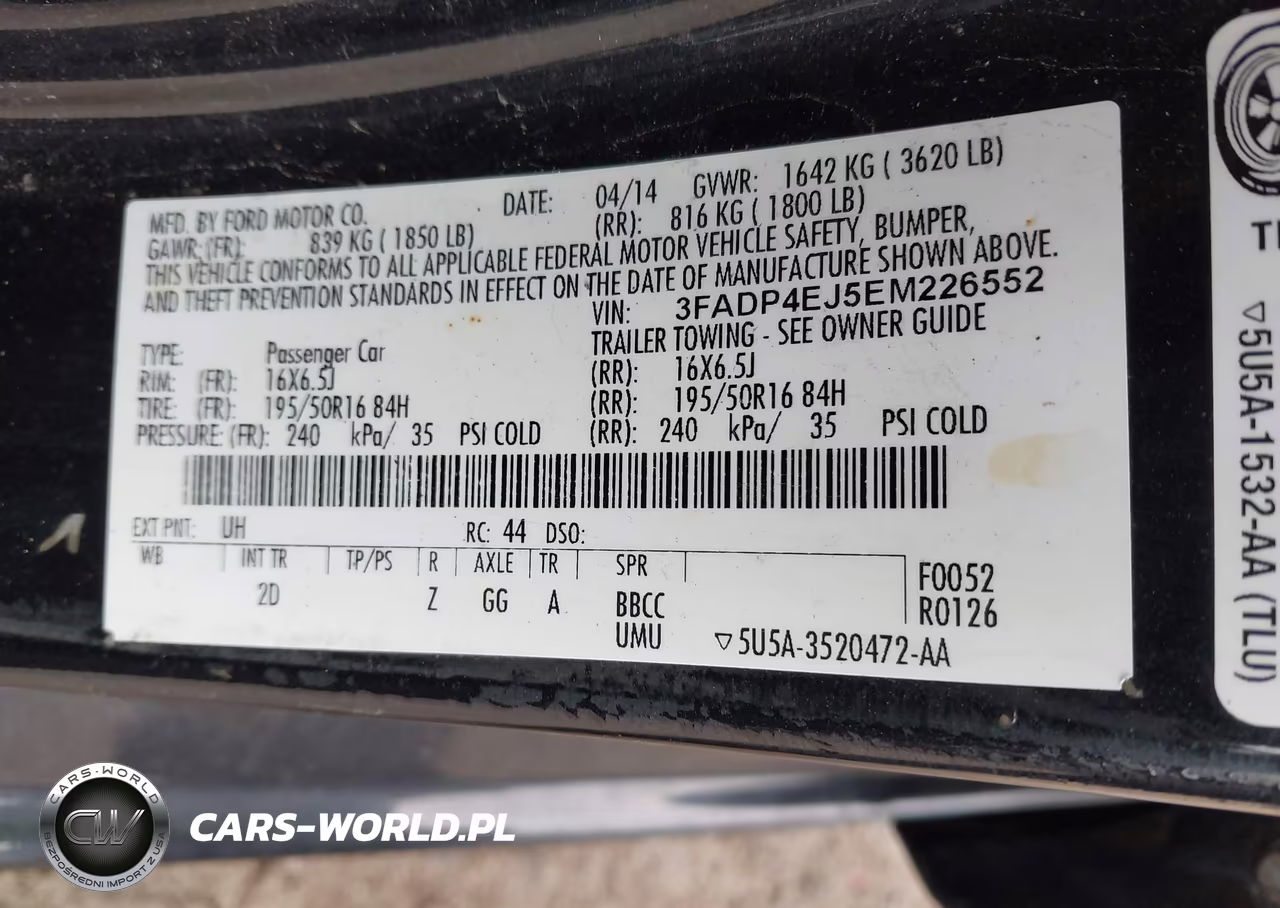2014 Ford Fiesta Se VIN:3FADP4EJ5EM226552 - 9