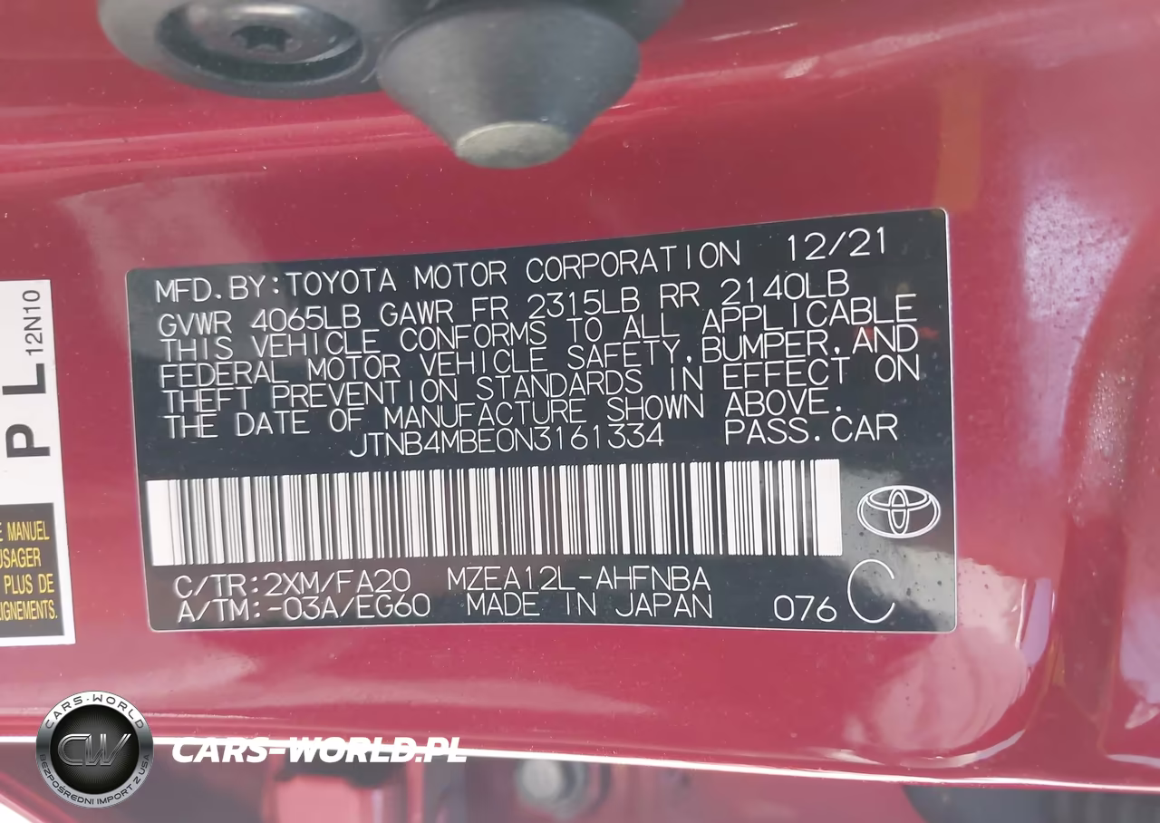 2022 Toyota Corolla Se VIN:JTNB4MBE0N3161334 - 9