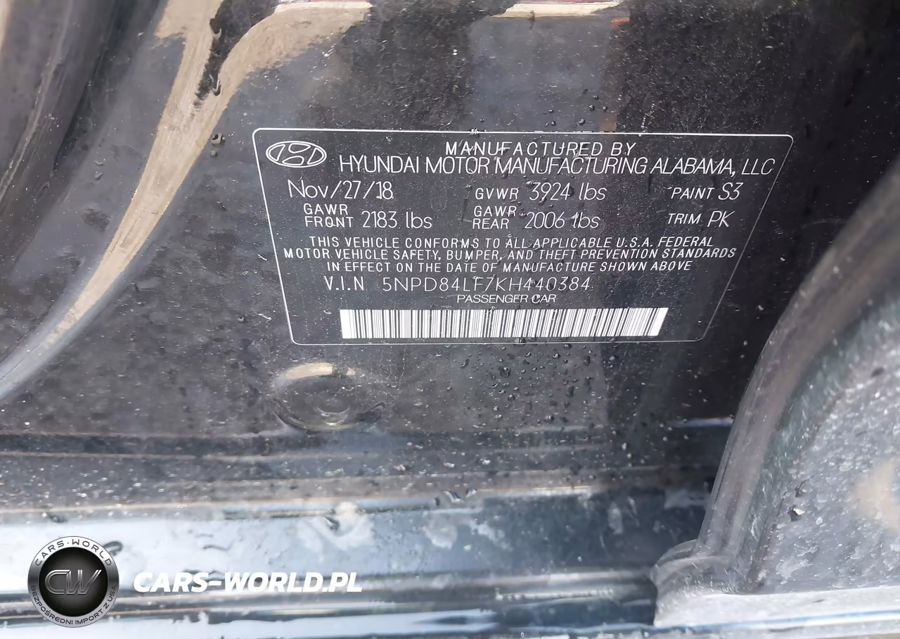 2019 Hyundai Elantra Sel VIN:5NPD84LF7KH440384 - 9