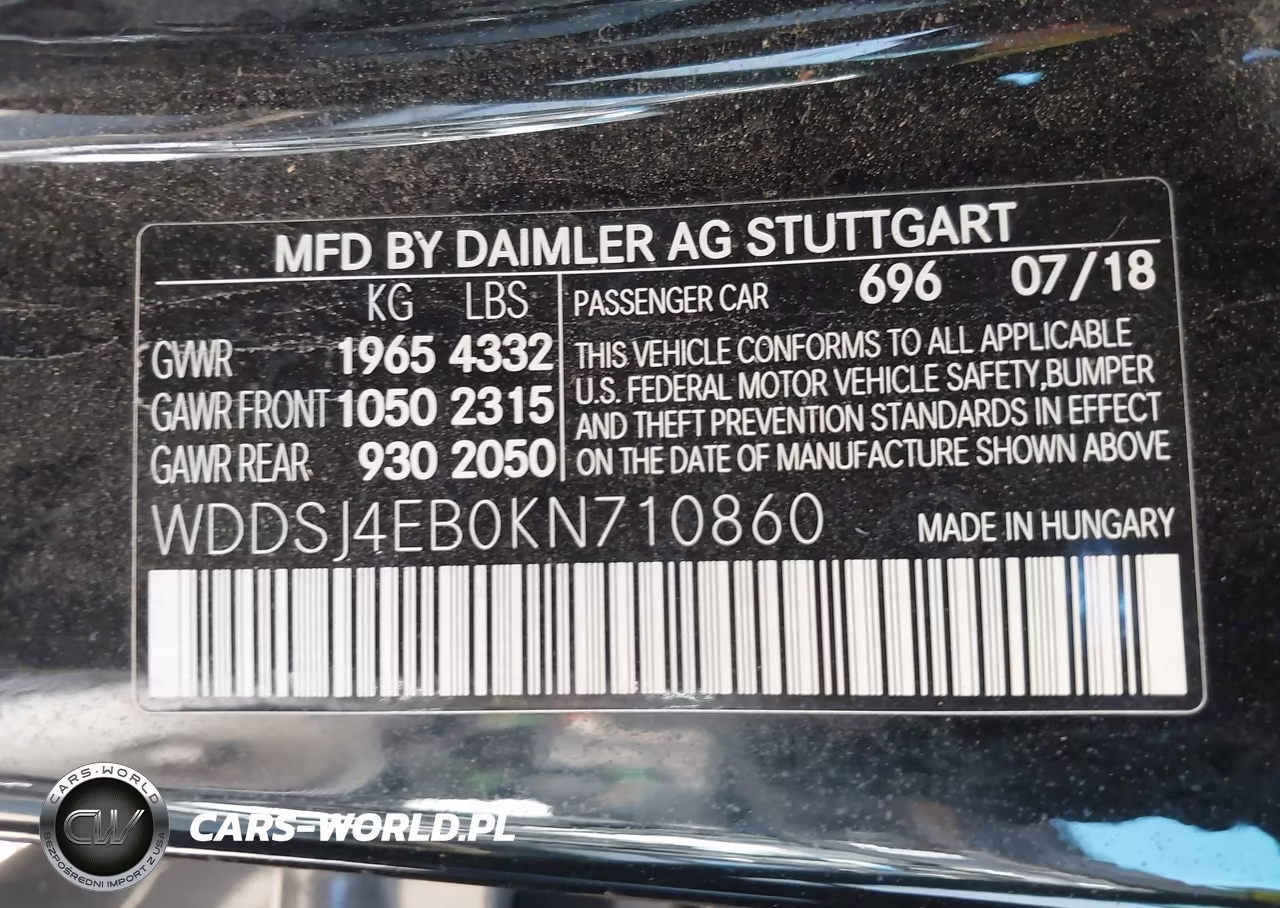 2019 Mercedes-Benz Cla 250 VIN:WDDSJ4EB0KN710860 - 9