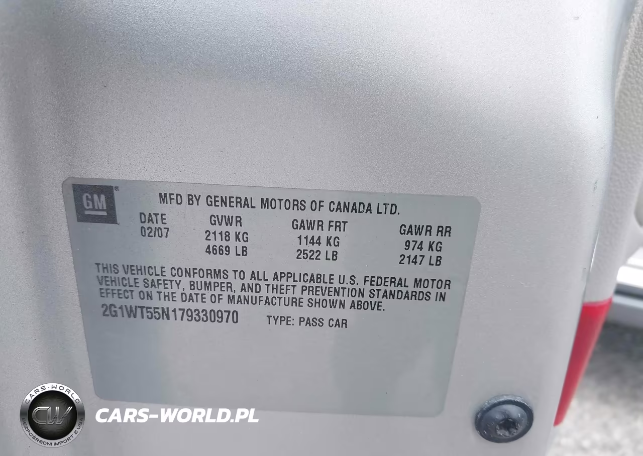 2007 Chevrolet Impala Lt VIN:2G1WT55N179330970 - 9