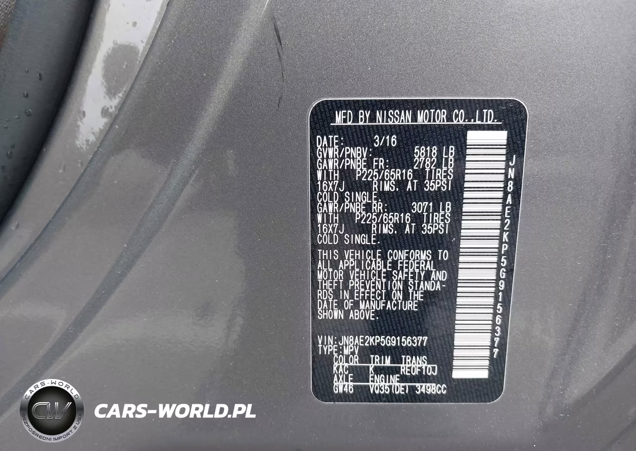 2016 Nissan Quest Platinum-S-Sl-Sv VIN:JN8AE2KP5G9156377 - 9