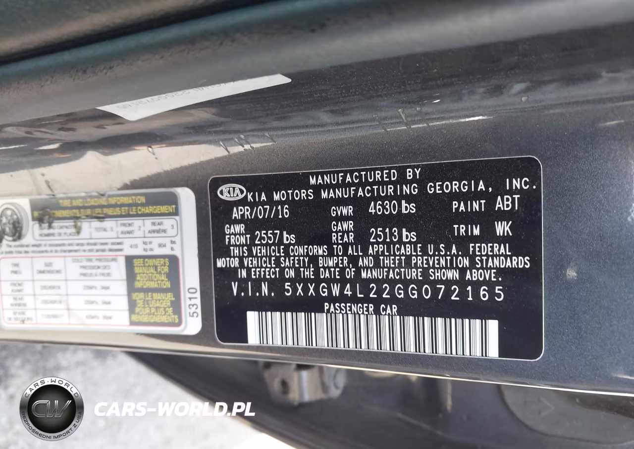 2016 Kia Optima Sx Turbo VIN:5XXGW4L22GG072165 - 9