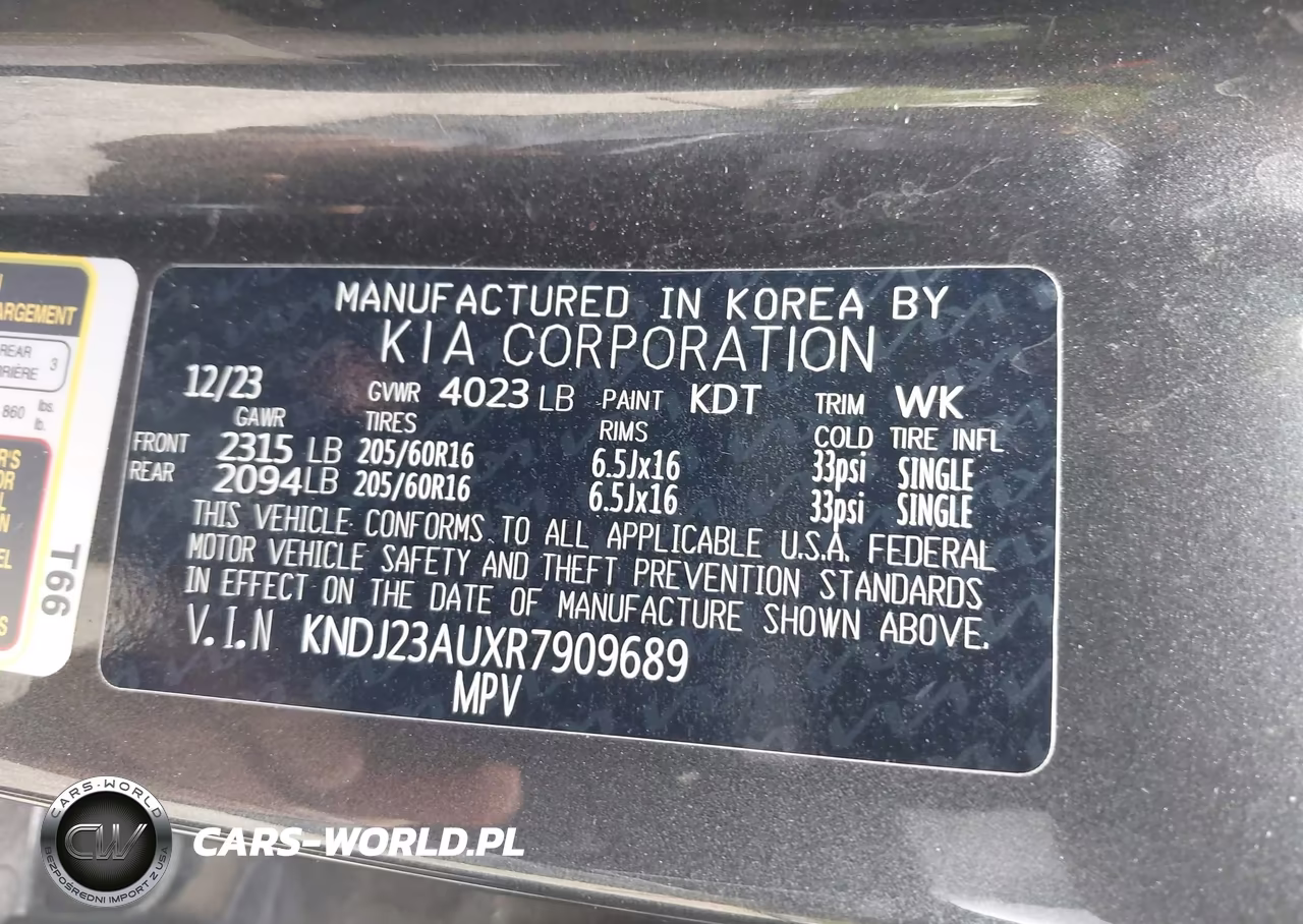 2024 Kia Soul Lx VIN:KNDJ23AUXR7909689 - 9