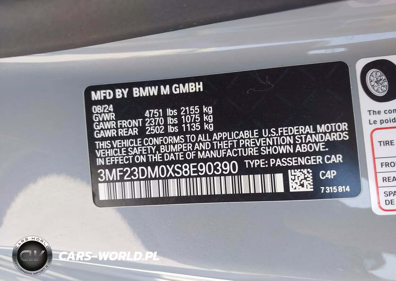 2025 BMW M2 VIN:3MF23DM0XS8E90390 - 9