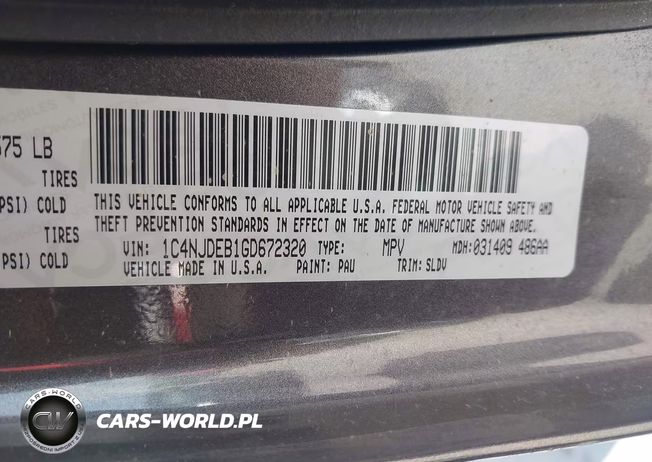 2016 Jeep Compass High Altitude Edition VIN:1C4NJDEB1GD672320 - 9