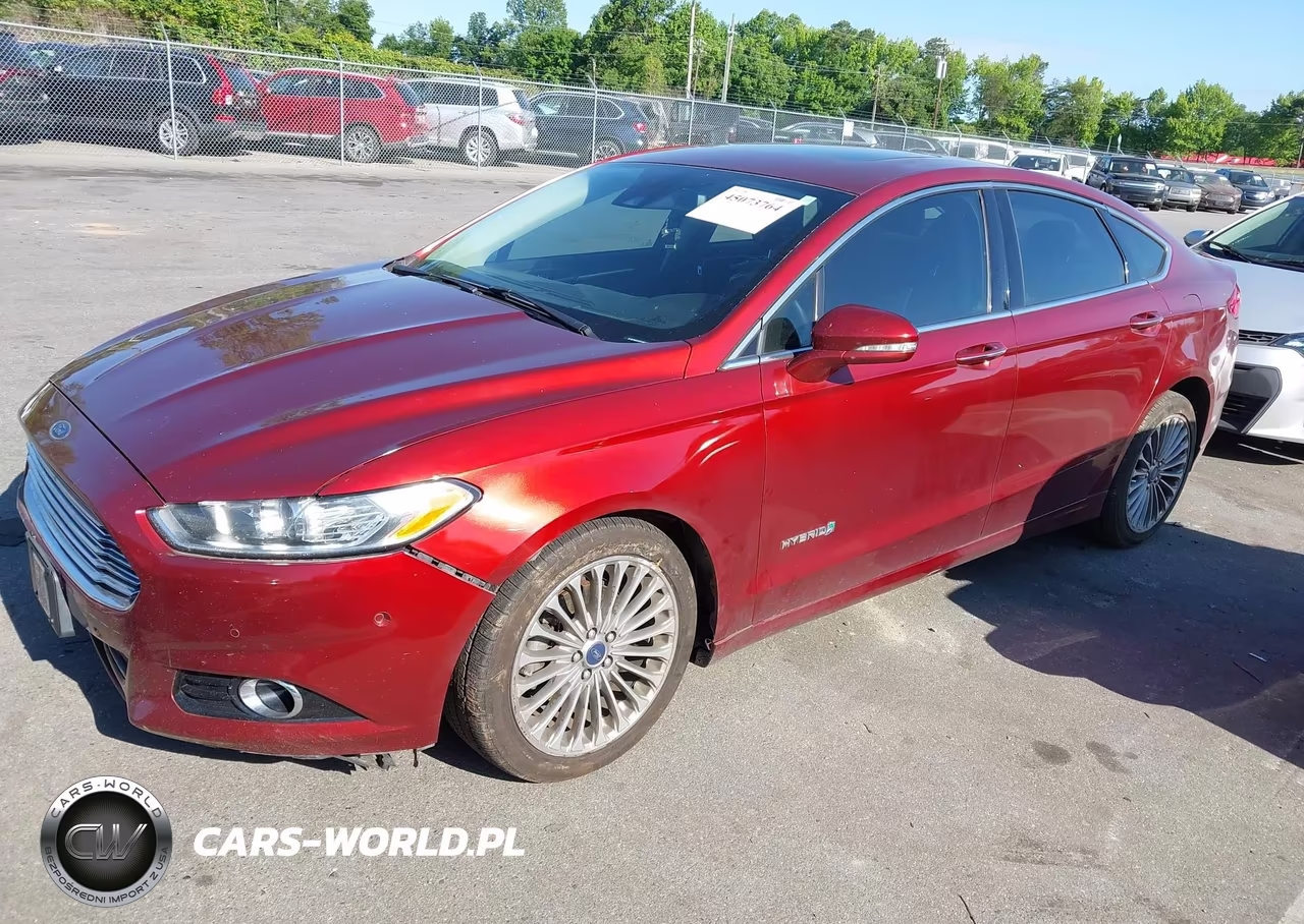 2014 Ford Fusion Hybrid Titanium VIN:3FA6P0RU3ER100165 - 2