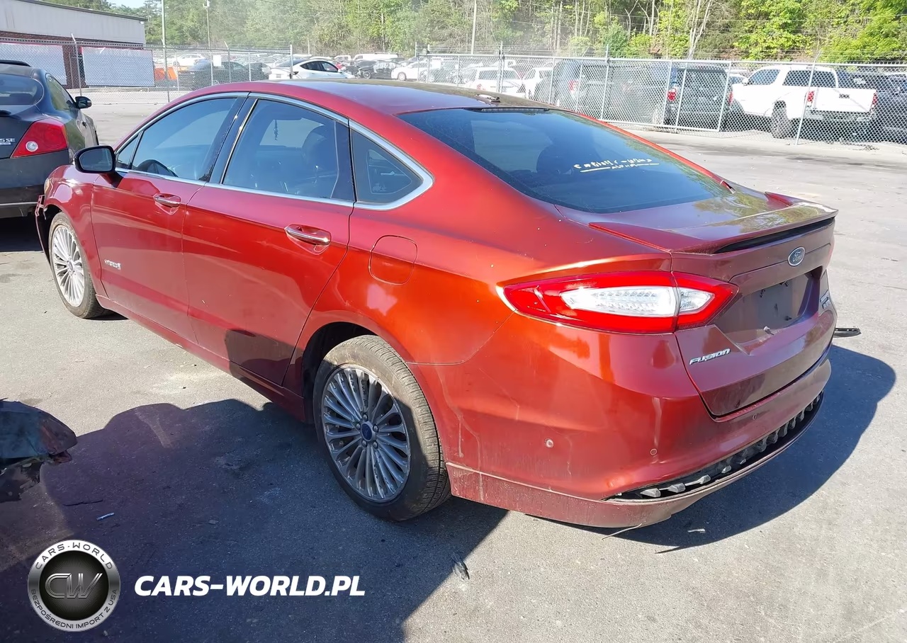 2014 Ford Fusion Hybrid Titanium VIN:3FA6P0RU3ER100165 - 3