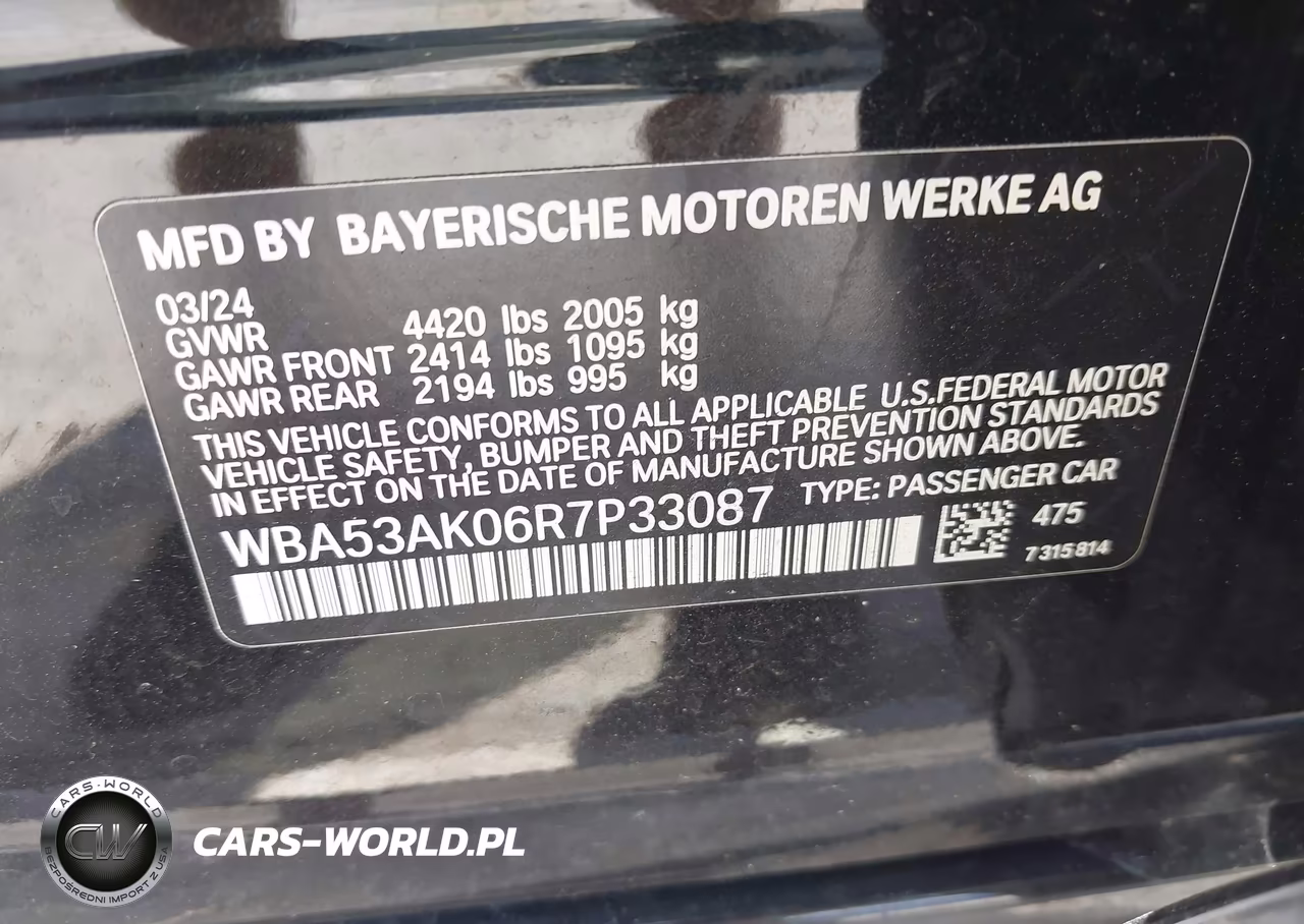 2024 BMW 228I Gran Coupe Sdrive VIN:WBA53AK06R7P33087 - 9