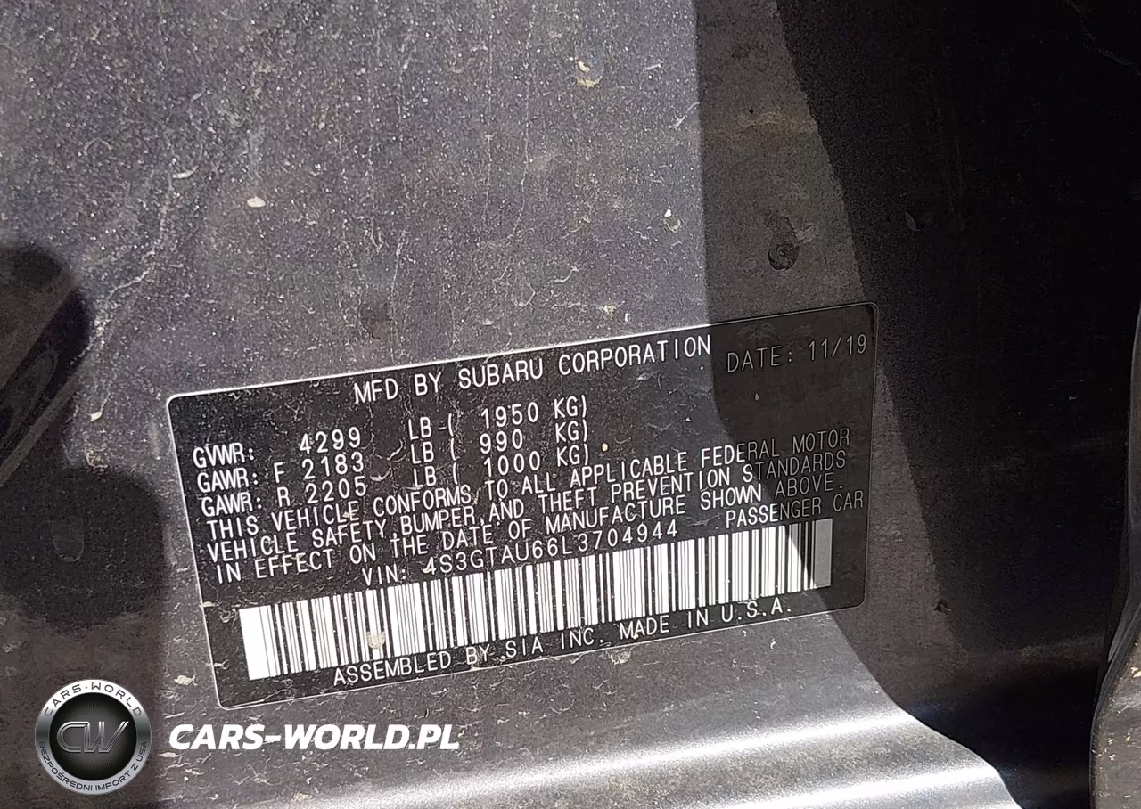 2020 Subaru Impreza Limited 5-Door VIN:4S3GTAU66L3704944 - 9