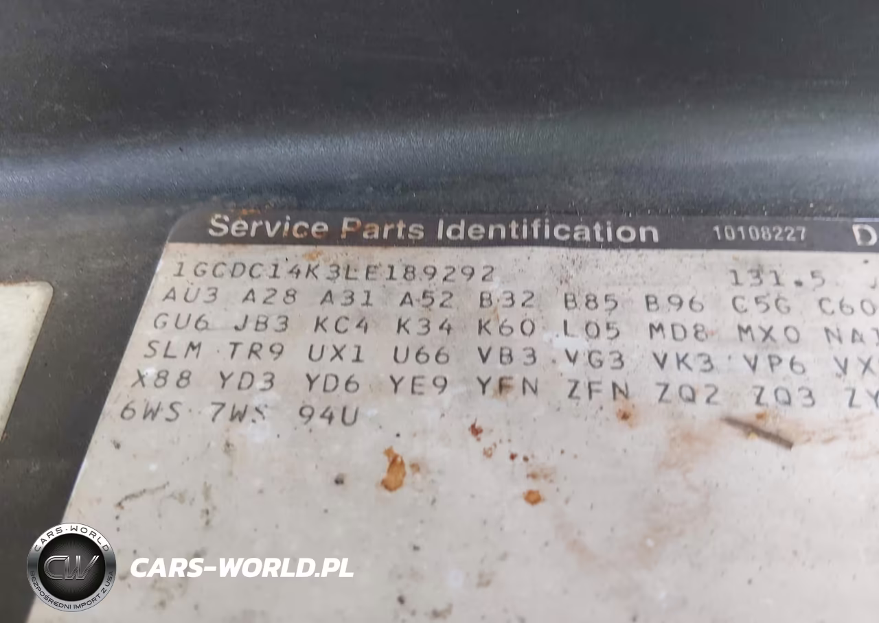 1990 Chevrolet Gmt-400 C1500 VIN:1GCDC14K3LE189292 - 9