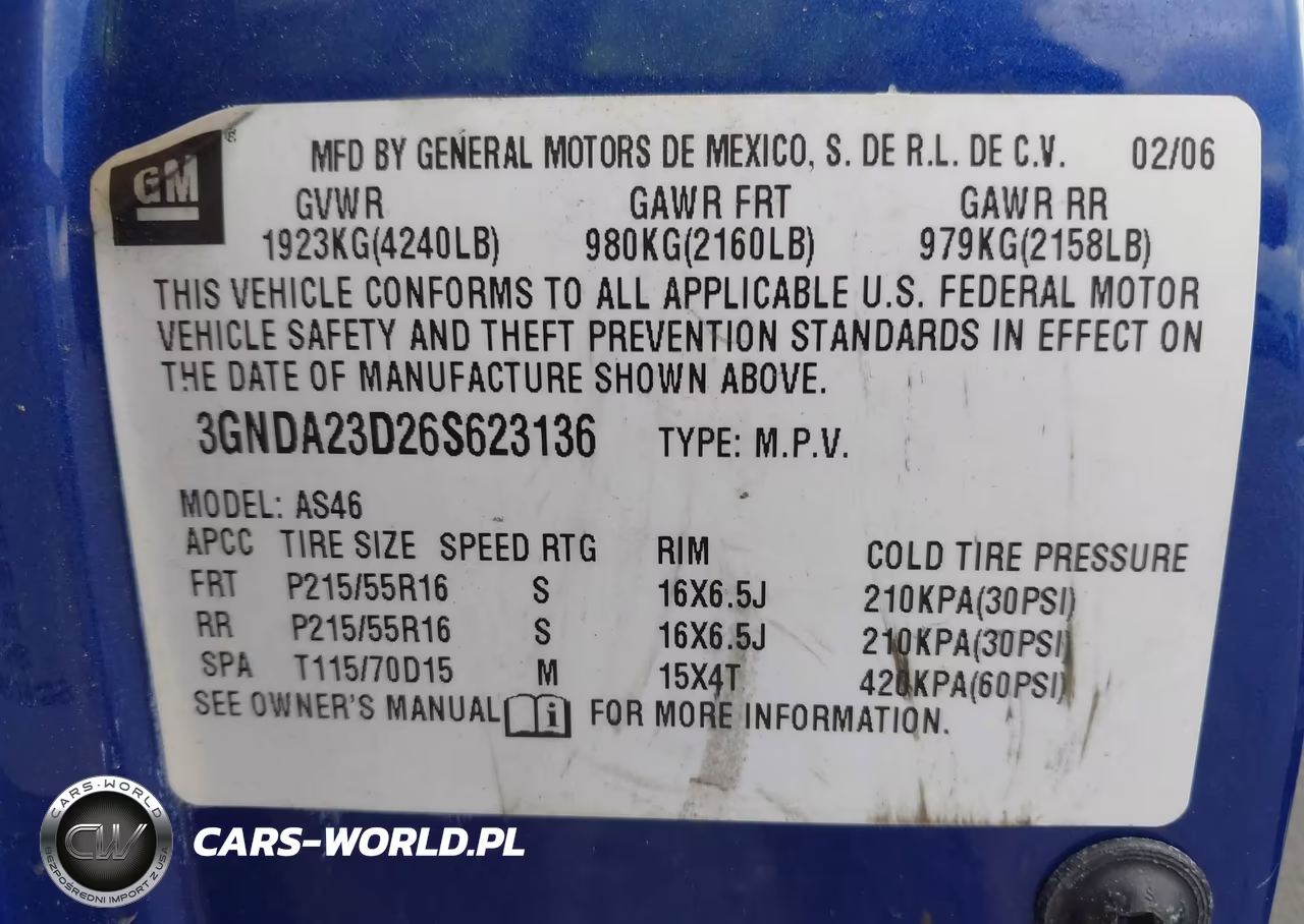 2006 Chevrolet Hhr Lt VIN:3GNDA23D26S623136 - 9