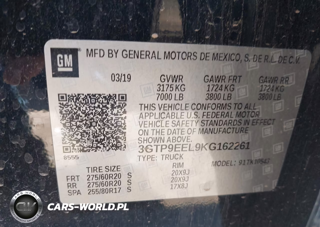 2019 GMC Sierra 1500 At4 VIN:3GTP9EEL9KG162261 - 9