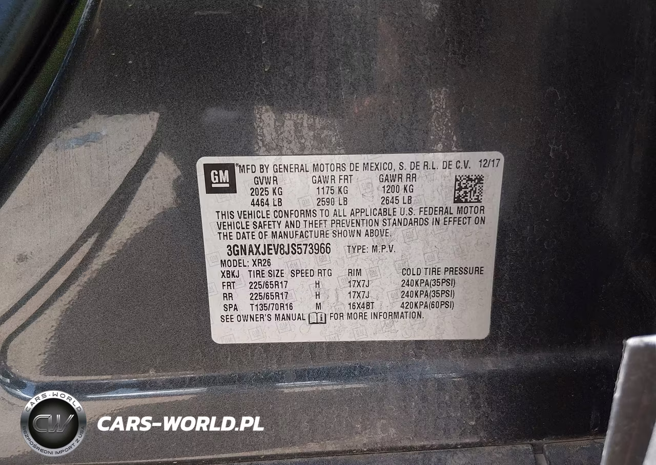 2018 Chevrolet Equinox Lt VIN:3GNAXJEV8JS573966 - 9