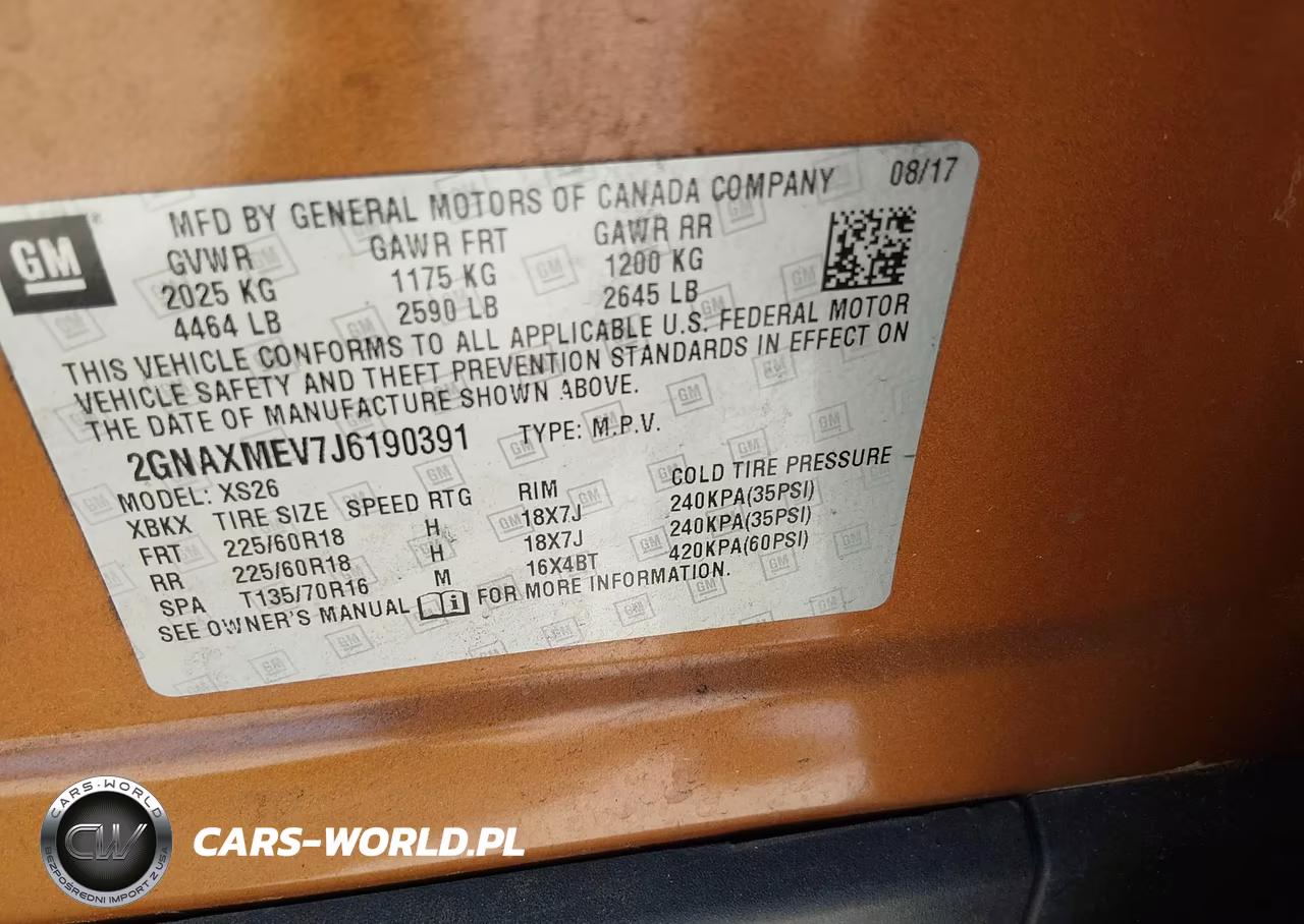 2018 Chevrolet Equinox Premier VIN:2GNAXMEV7J6190391 - 9