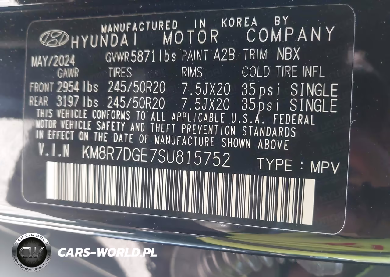 2025 Hyundai Palisade Calligraphy VIN:KM8R7DGE7SU815752 - 9