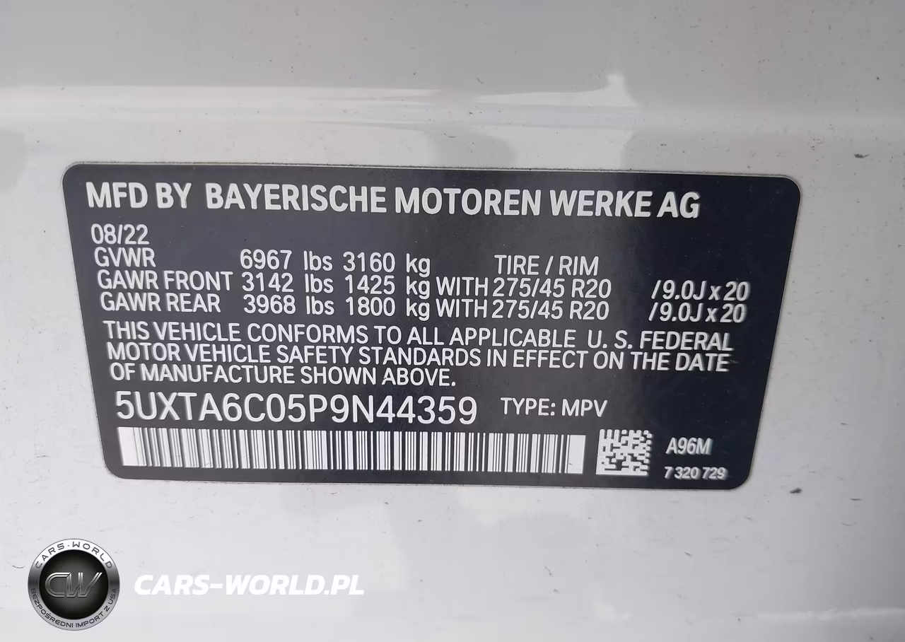 2023 BMW X5 Phev xDrive45E VIN:5UXTA6C05P9N44359 - 9