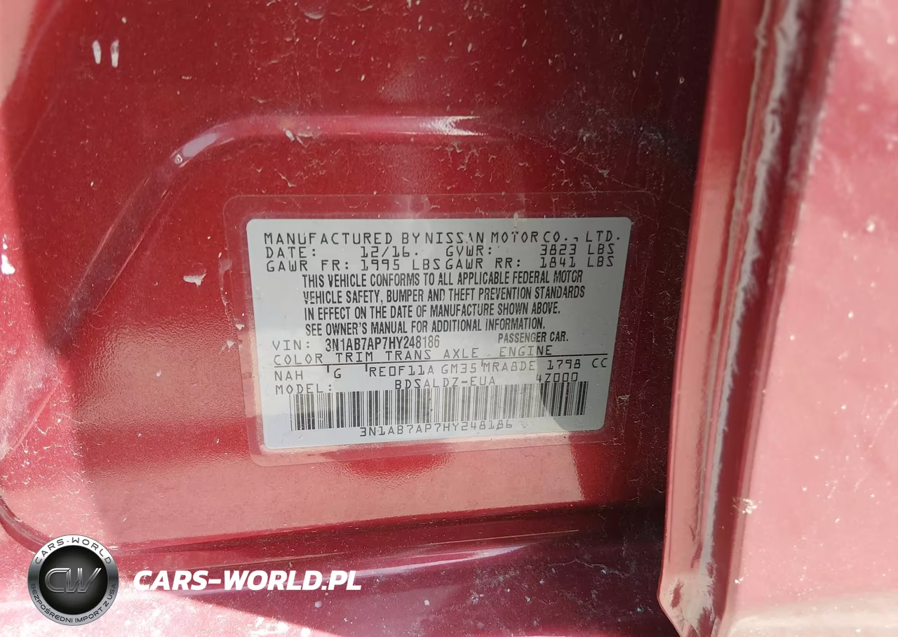 2017 Nissan Sentra Sv VIN:3N1AB7AP7HY248186 - 9