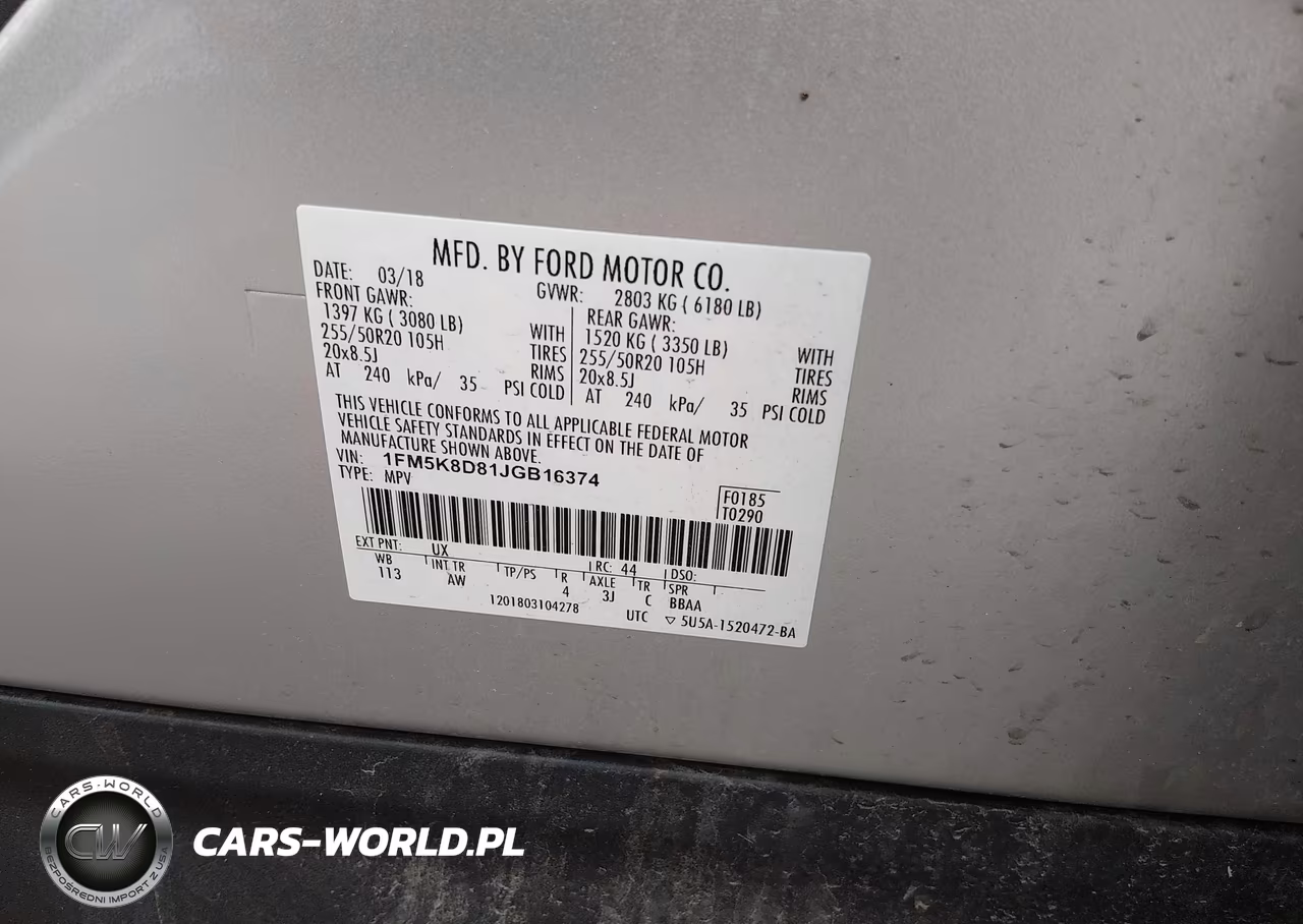 2018 Ford Explorer Xlt VIN:1FM5K8D81JGB16374 - 9
