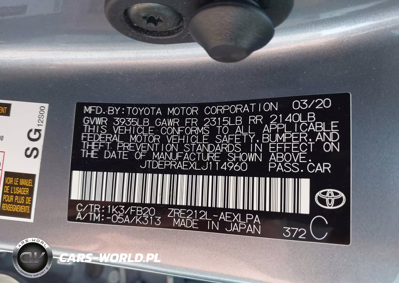 2020 Toyota Corolla Le VIN:JTDEPRAEXLJ114960 - 9