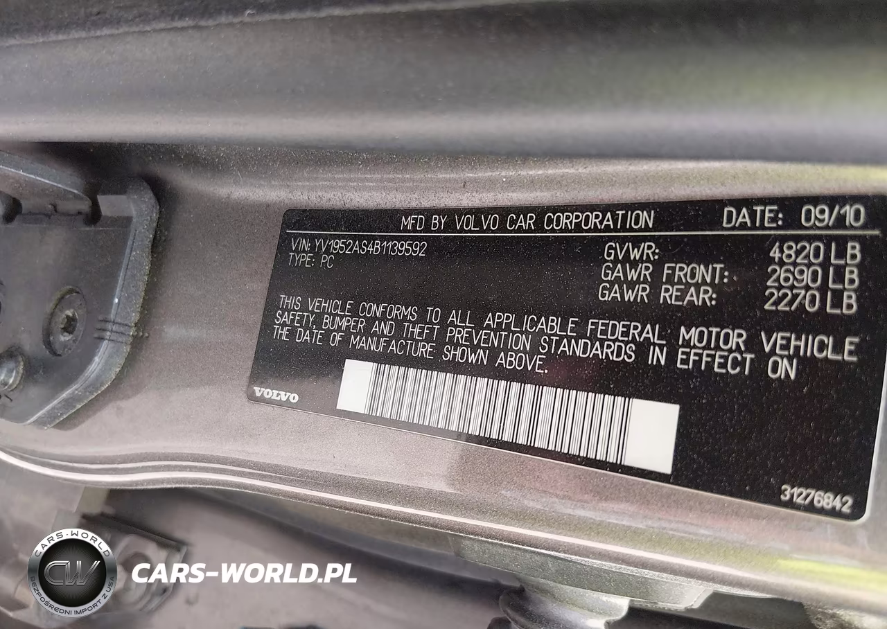 2011 Volvo S80 3.2 VIN:YV1952AS4B1139592 - 9