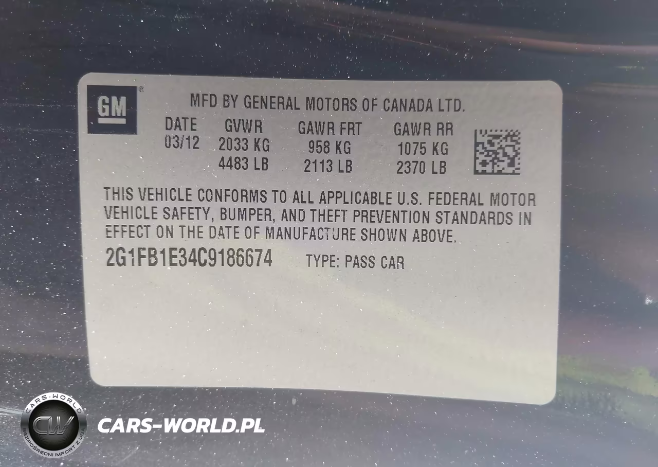 2012 Chevrolet Camaro 1Lt VIN:2G1FB1E34C9186674 - 9