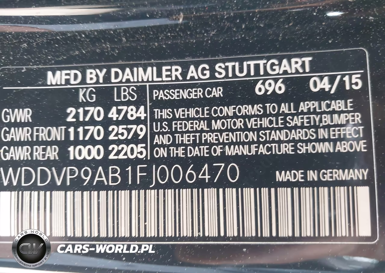 2015 Mercedes-Benz B-Class Electric Drive VIN:WDDVP9AB1FJ006470 - 9