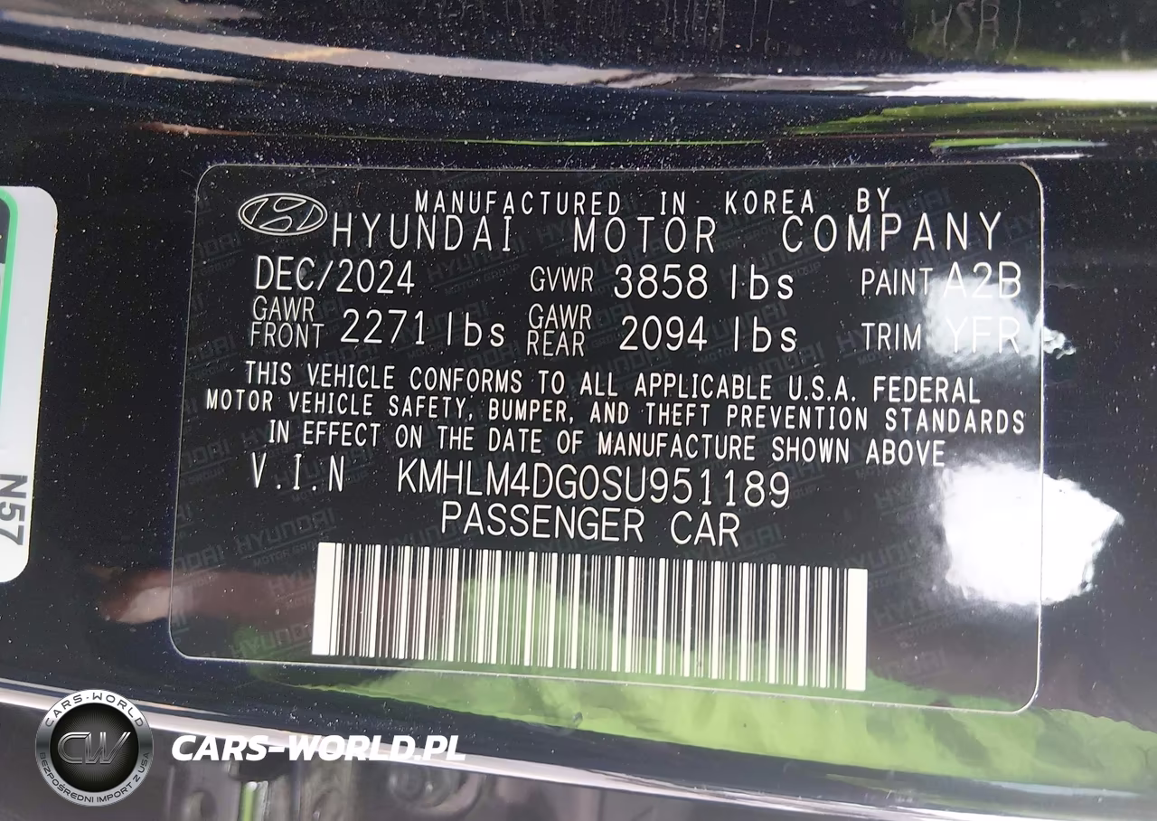 2025 Hyundai Elantra Sel Sport VIN:KMHLM4DG0SU951189 - 9