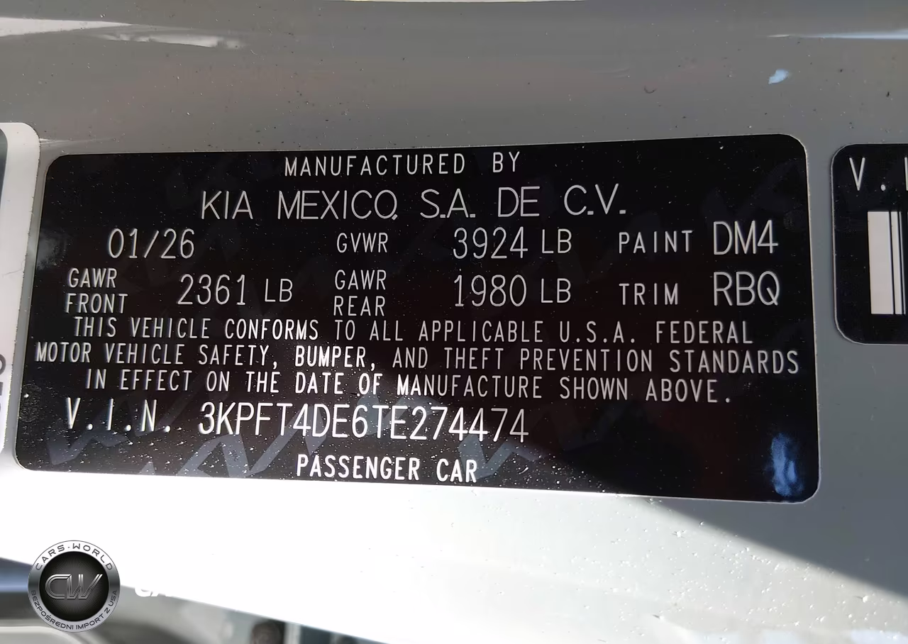 2026 Kia K4 Lxs VIN:3KPFT4DE6TE274474 - 9