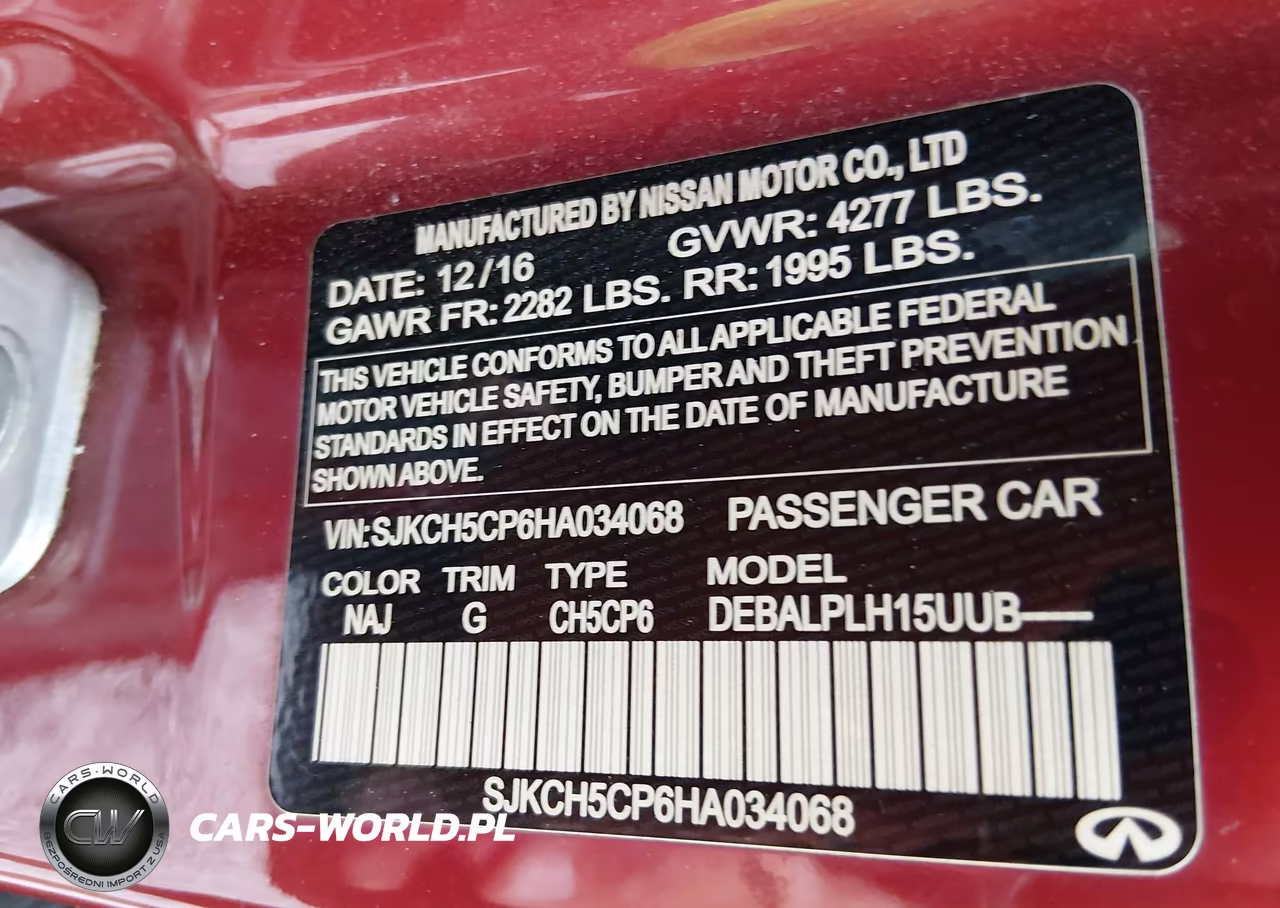 2017 Infiniti Qx30 VIN:SJKCH5CP6HA034068 - 9