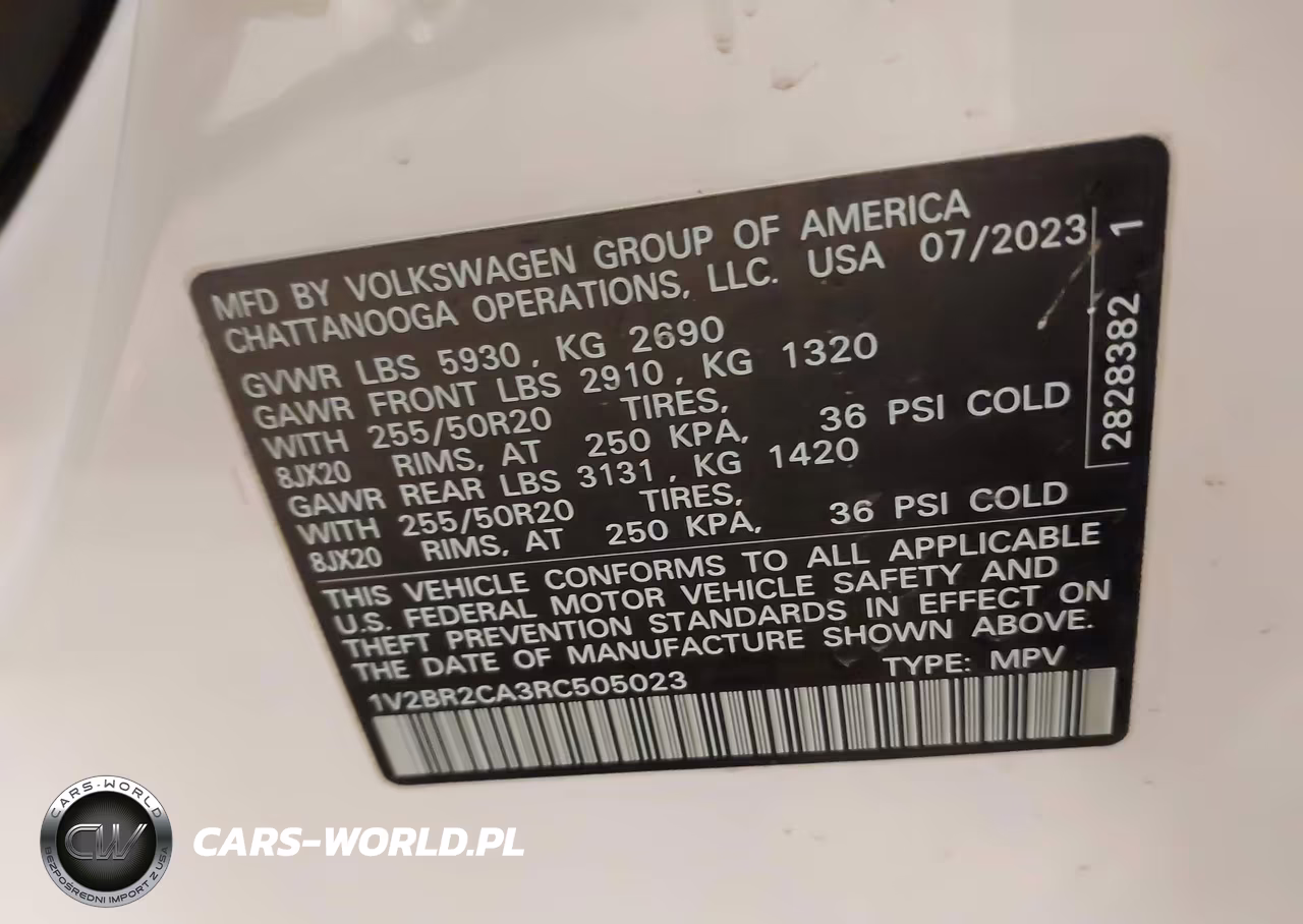 2024 Volkswagen Atlas 2.0T Sel VIN:1V2BR2CA3RC505023 - 9
