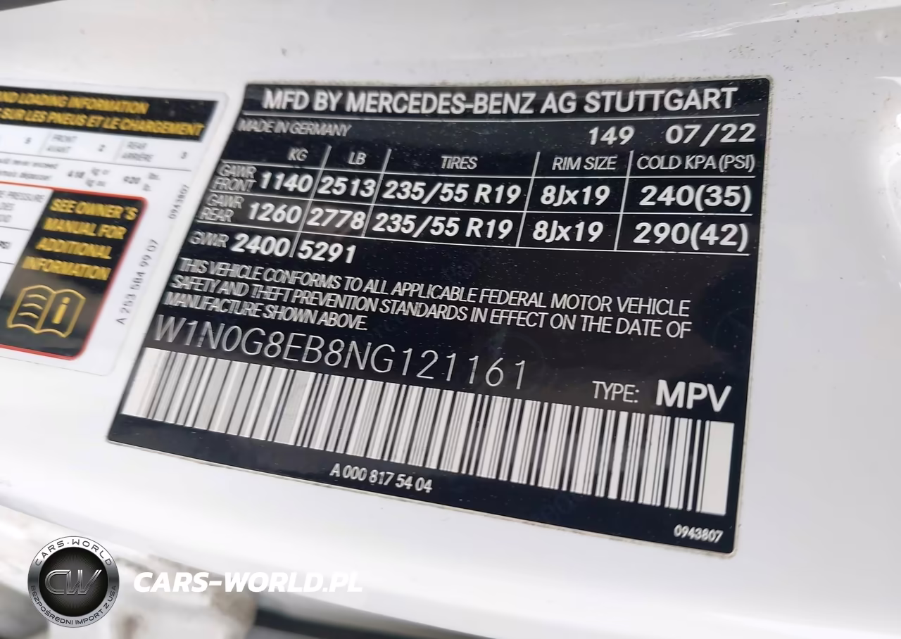 2022 Mercedes-Benz Glc 300 4Matic Suv VIN:W1N0G8EB8NG121161 - 9