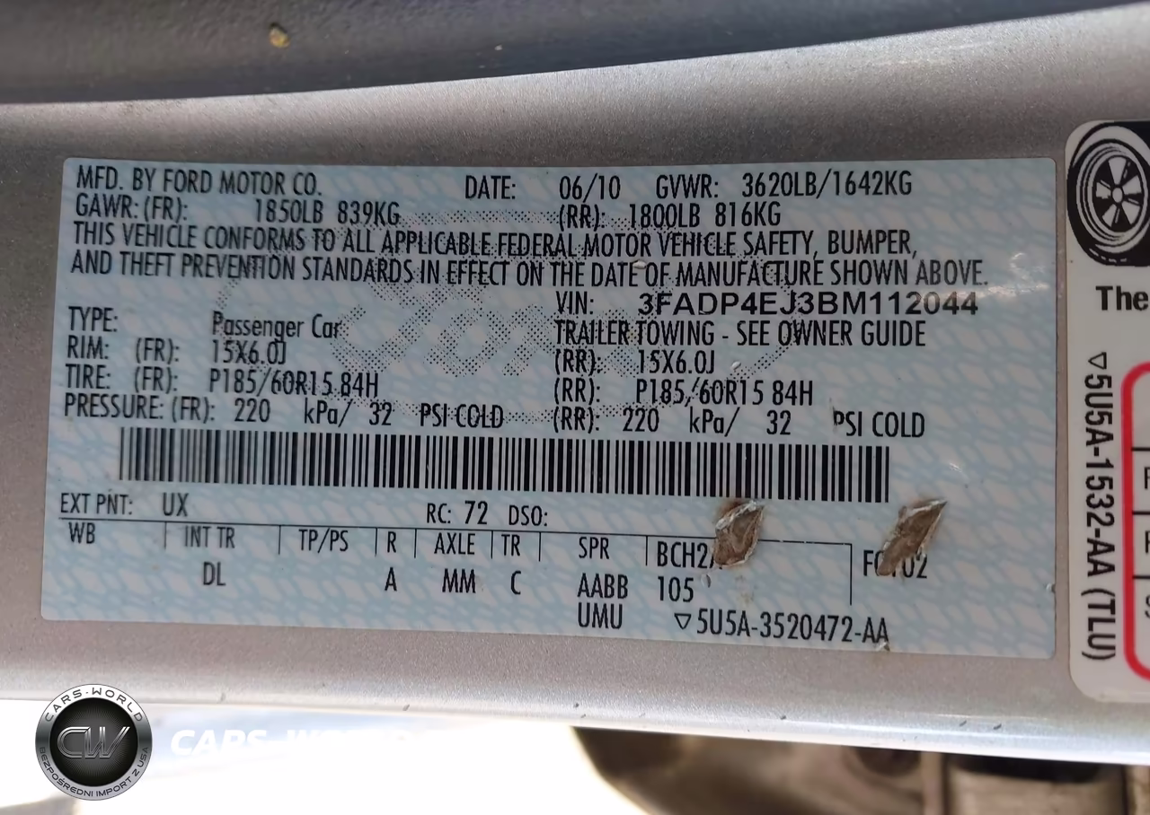 2011 Ford Fiesta Se VIN:3FADP4EJ3BM112044 - 9