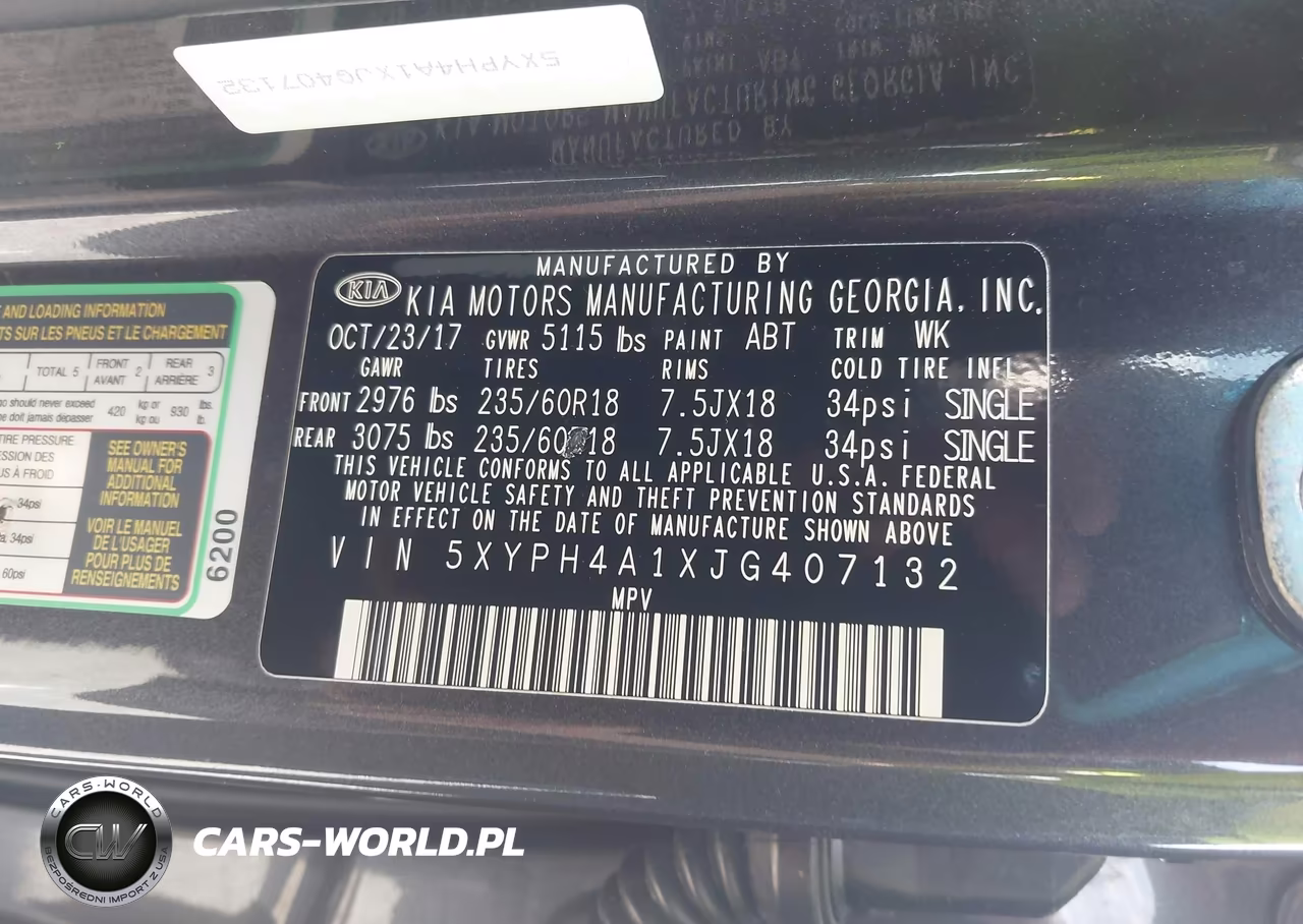 2018 Kia Sorento 2.0T Ex VIN:5XYPH4A1XJG407132 - 9
